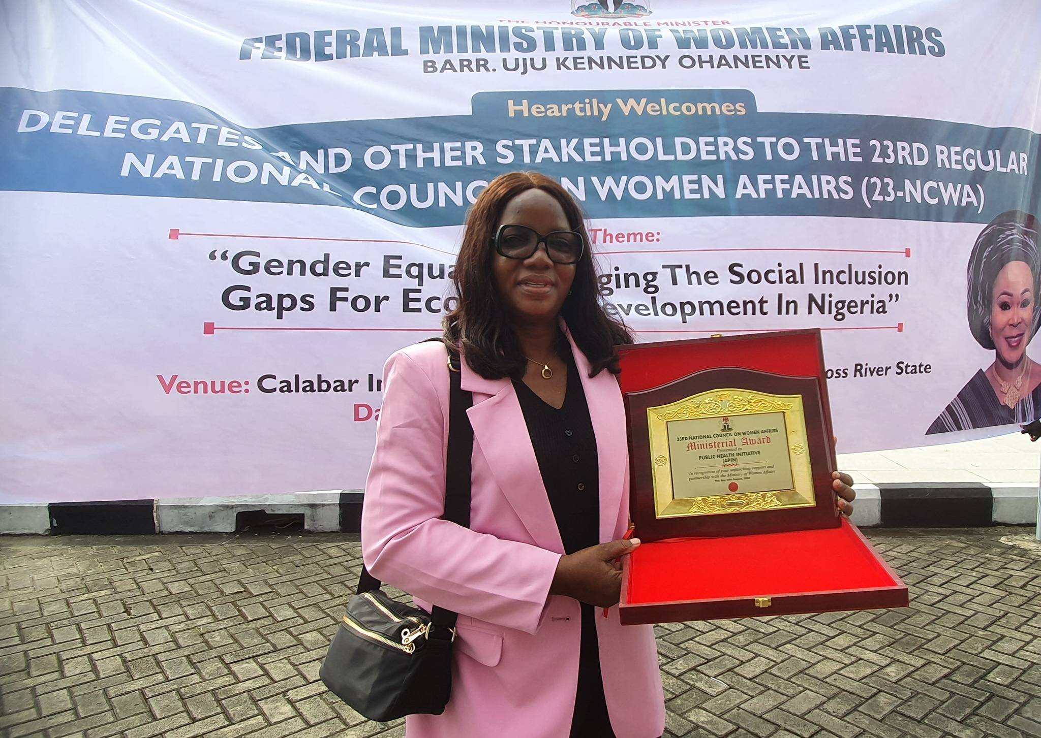 APIN Wins Ministerial Award From The Federal Ministry of Women Affairs!